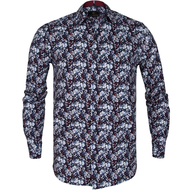Blake Stretch Cotton Floral Print Shirt