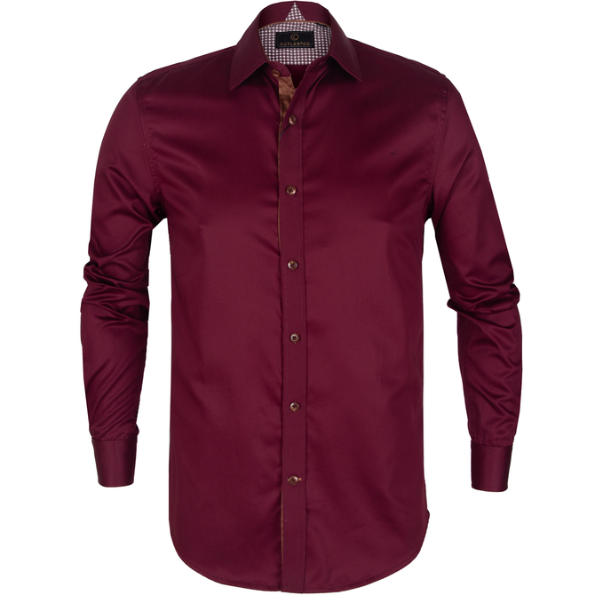 Richard Cotton Twill Shirt With Placket Trim