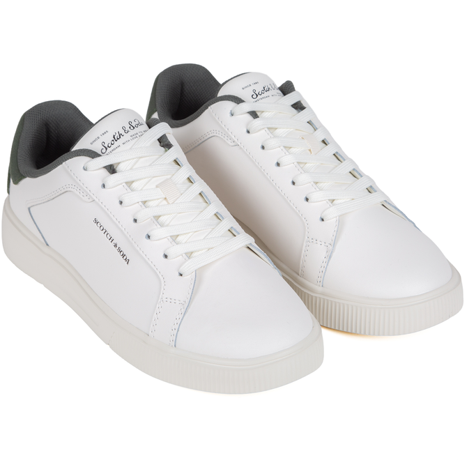 Coleman White Leather Sneakers