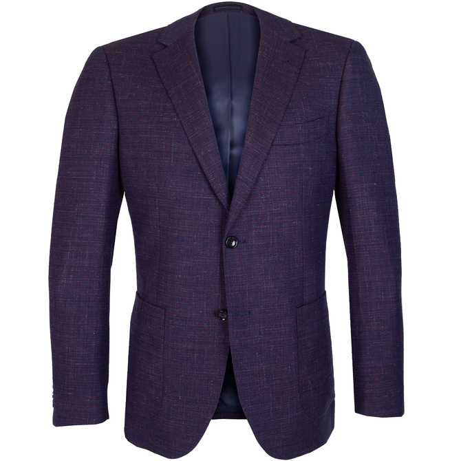 Danielle Wool & Linen Blend Two-tone Fleck Blazer