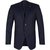 Ayden Navy Windowpane Check Wool Jacket