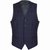 Mighty Navy Tonal Check Wool Dress Waistcoat