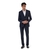 Ayden Navy Tonal Check Wool Dress Jacket