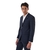 Ayden Navy Tonal Check Wool Dress Jacket