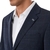 Ayden Navy Tonal Check Wool Dress Jacket