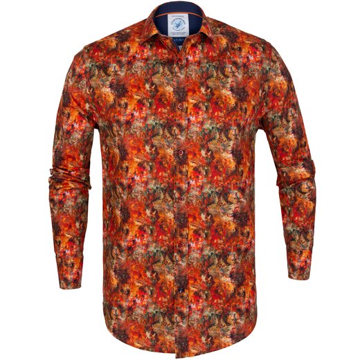 Musical Mess Print Stretch Cotton Shirt-new online-Fifth Avenue Menswear