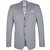 Light Grey Check Stretch Knit Blazer