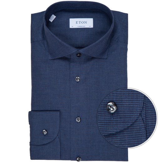 Contemporary Fit Micro Houndstooth Melange Dress Shirt-new online-Fifth Avenue Menswear