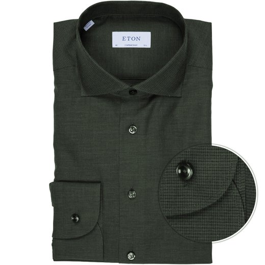Contemporary Fit Micro Houndstooth Melange Dress Shirt-new online-Fifth Avenue Menswear