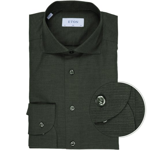 Slim Fit Micro Houndstooth Melange Dress Shirt-new online-Fifth Avenue Menswear