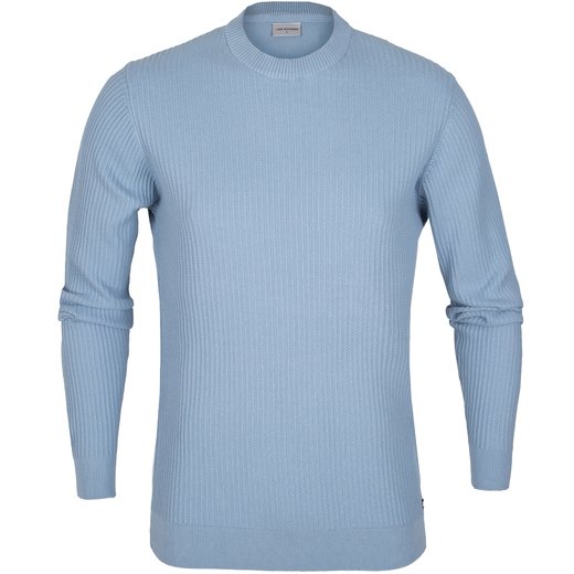 Plated Rib Crew Neck Pullover-new online-Fifth Avenue Menswear