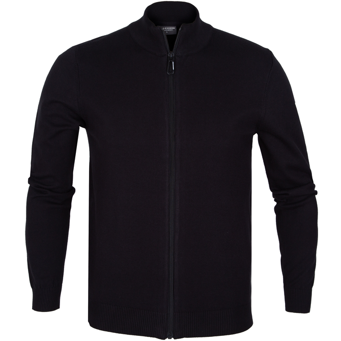 Ecovero & Cotton Zip-up Turtle Neck Cardigan
