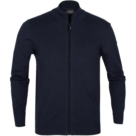 Ecovero & Cotton Zip-up Turtle Neck Cardigan-new online-Fifth Avenue Menswear