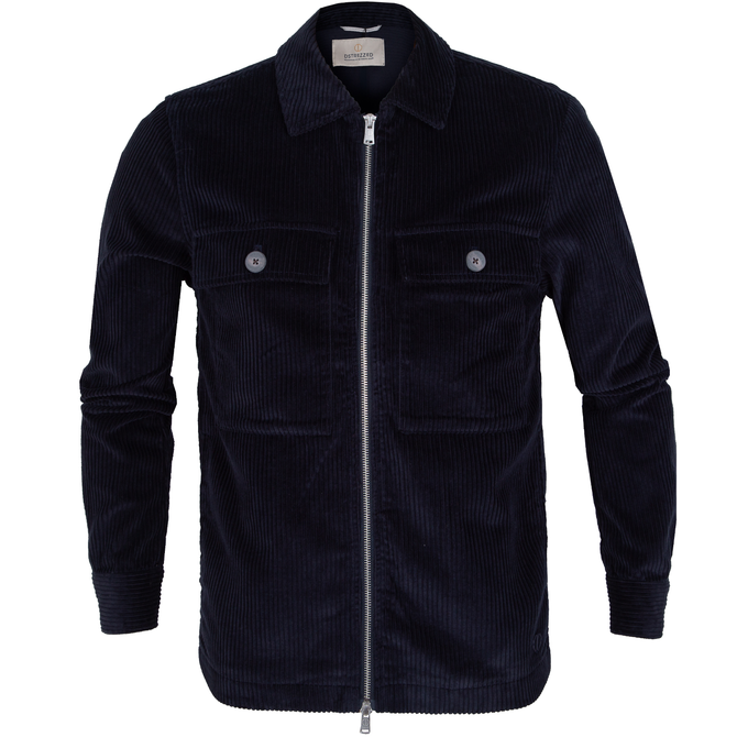 Vaso Cord Zip-up Overshirt Casual Jacket