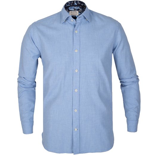 Roma Melange Cotton Flannel Casual Shirt-new-Fifth Avenue Menswear