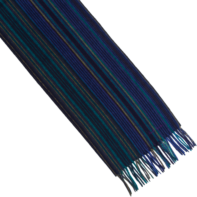 Trent Stripe Lambs Wool Scarf