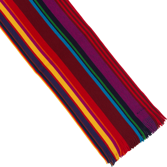 Merino Wool Twisted Stripe Scarf