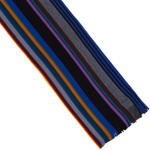Merino Wool Twisted Stripe Scarf-new-Fifth Avenue Menswear