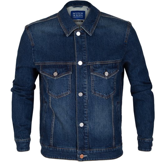Regular Fit Stretch Denim 750 Trucker Jacket-new-Fifth Avenue Menswear
