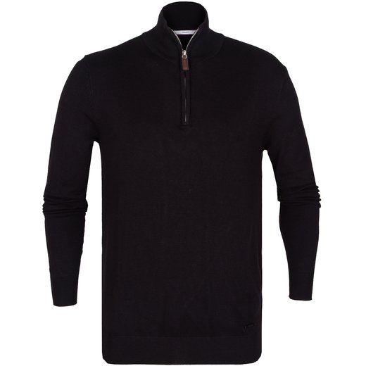Viscose 1/4 Zip Turtle Neck Pullover-new-Fifth Avenue Menswear