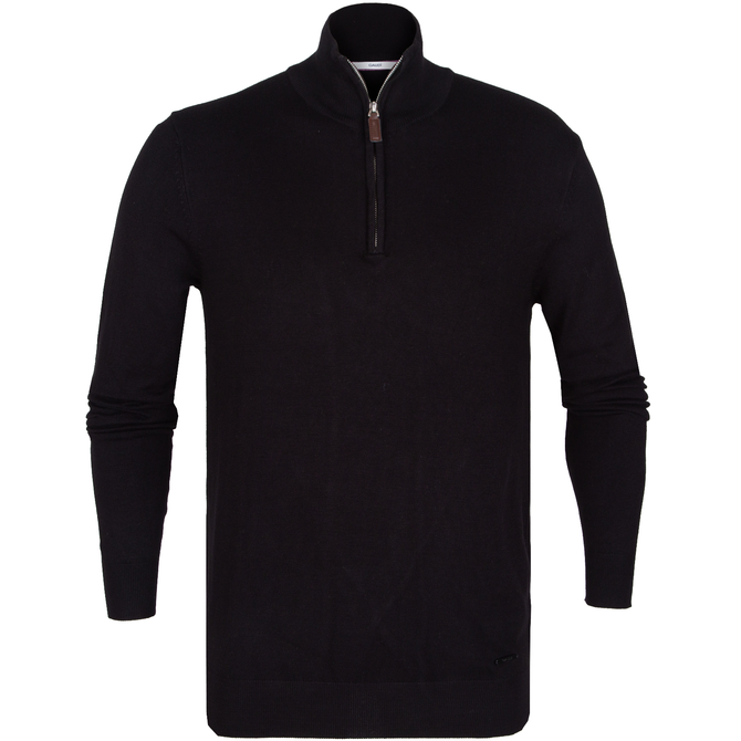 Viscose 1/4 Zip Turtle Neck Pullover