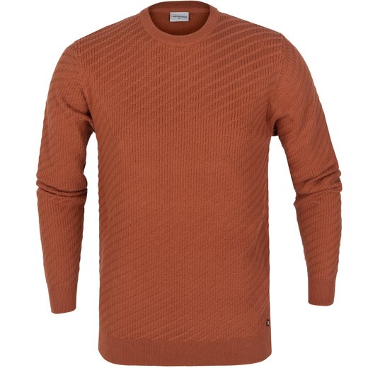 Jacquard Knit Crew Neck Pullover-new-Fifth Avenue Menswear