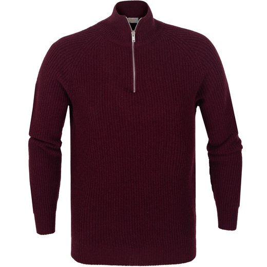 Ryker Luxury Eco Cashmere Chunky Rib 1/4 Zip Turtle-new-Fifth Avenue Menswear