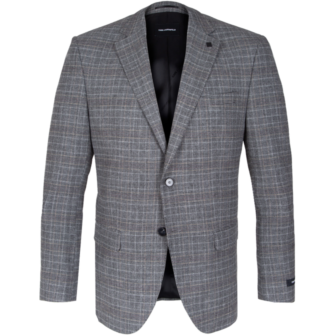 Trace Check Stretch Knit Blazer