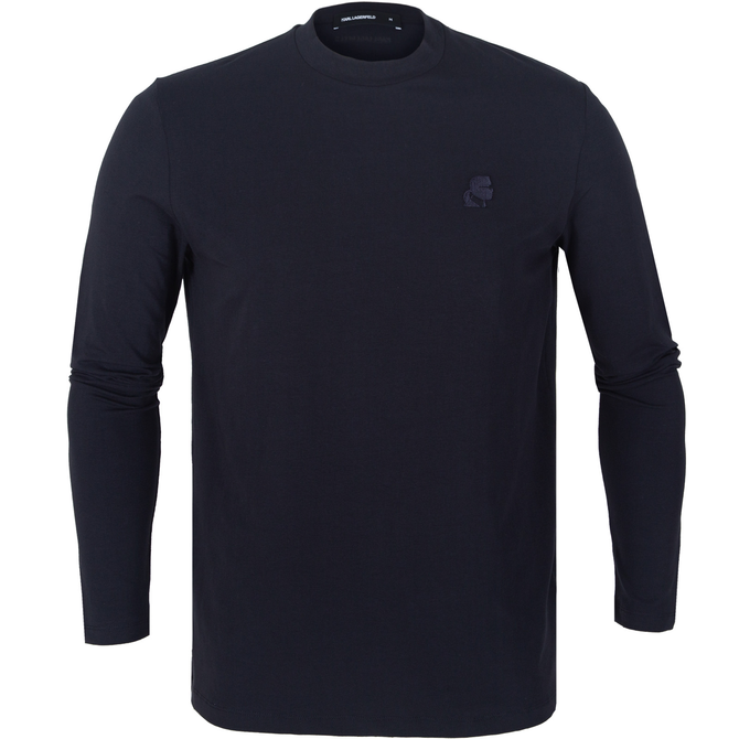 Embroidered Logo Long Sleeve T-Shirt