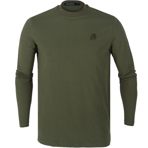 Embroidered Logo Long Sleeve T-Shirt-new-Fifth Avenue Menswear