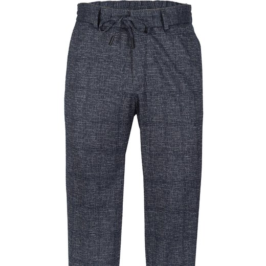 Pace Drawstring Stretch Fleck Knit Dress Trousers-new-Fifth Avenue Menswear