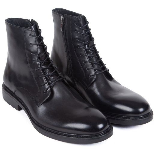 Albert Side Zip Lace-up Casual Boots-new-Fifth Avenue Menswear