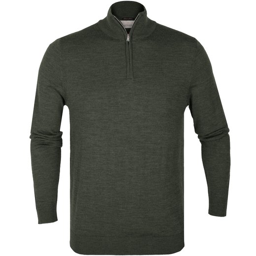 Destin Pure Wool 1/4 Zip Turtle Neck Pullover-new-Fifth Avenue Menswear