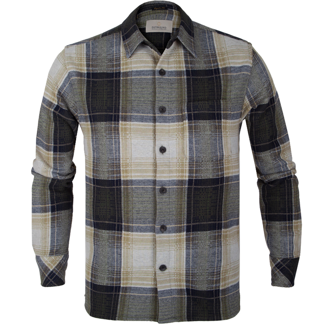 Gus Brushed Knit Check Casual Shirt