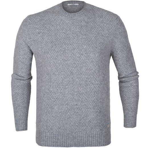 Herringbone Rib Knit Pullover-new-Fifth Avenue Menswear