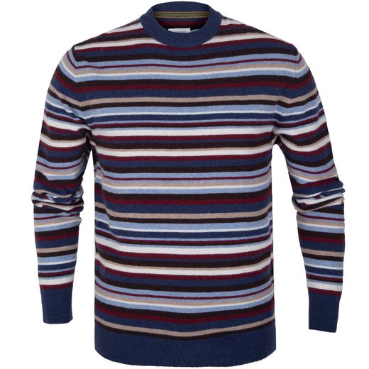 Stripe Wool Blend Pullover-new-Fifth Avenue Menswear