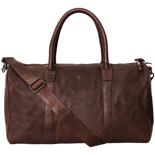 Orewa Leather Overnighter Bag-accessories-Fifth Avenue Menswear