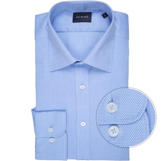 Tapered Fit Dobby Cotton Dress Shirt-new-Fifth Avenue Menswear