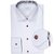 Slim Fit Luxury Cotton Twill Dress Shirt With Paisley Print Trim