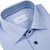 Slim Fit Luxury Cotton Twill Dress Shirt With Print Trim