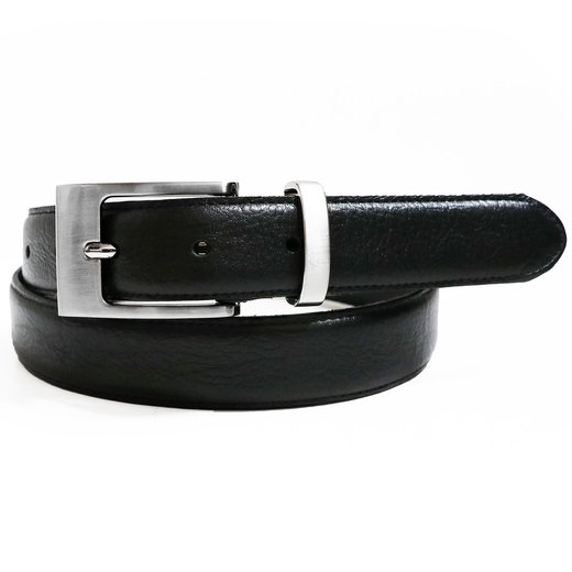 Cervana Black Dress Leather Belt-new-Fifth Avenue Menswear