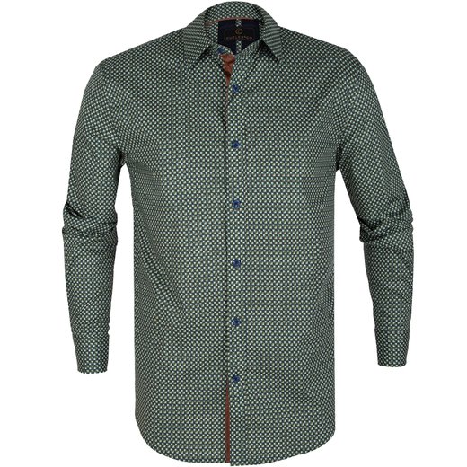 Clyde Retro Geometric Stretch Cotton Shirt-sale-Fifth Avenue Menswear
