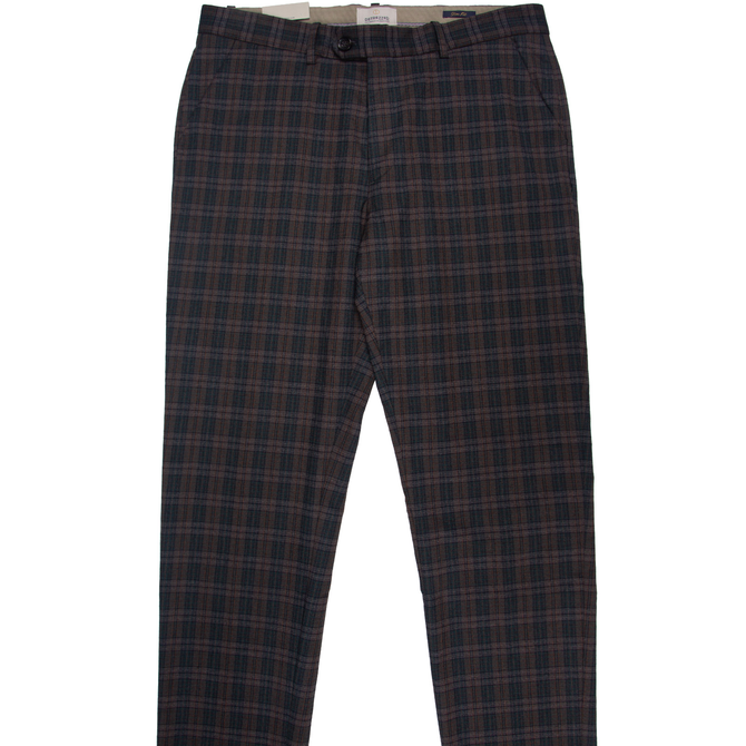 Fonda Brushed Check Casual Trouser