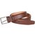 Stitched Edge Leather Dress Belt