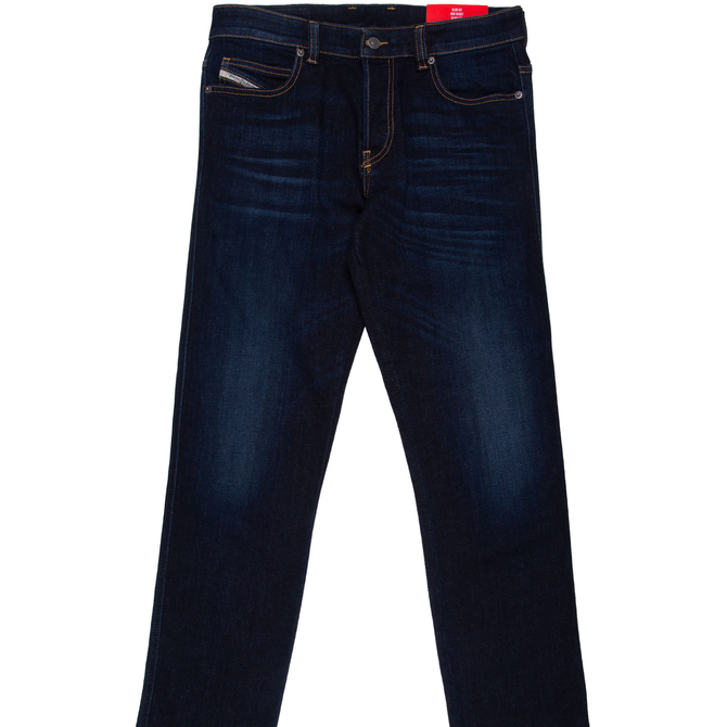 D-Vyl Slim Straight Fit Dark Aged Stretch Denim Jeans