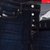 Larkee-Beex Regular Tapered Fit Dark Aged Stretch Denim Jeans