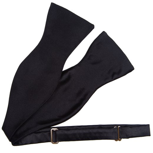 Wide Silk Satin Self Tie Bowtie-formal wear-Fifth Avenue Menswear