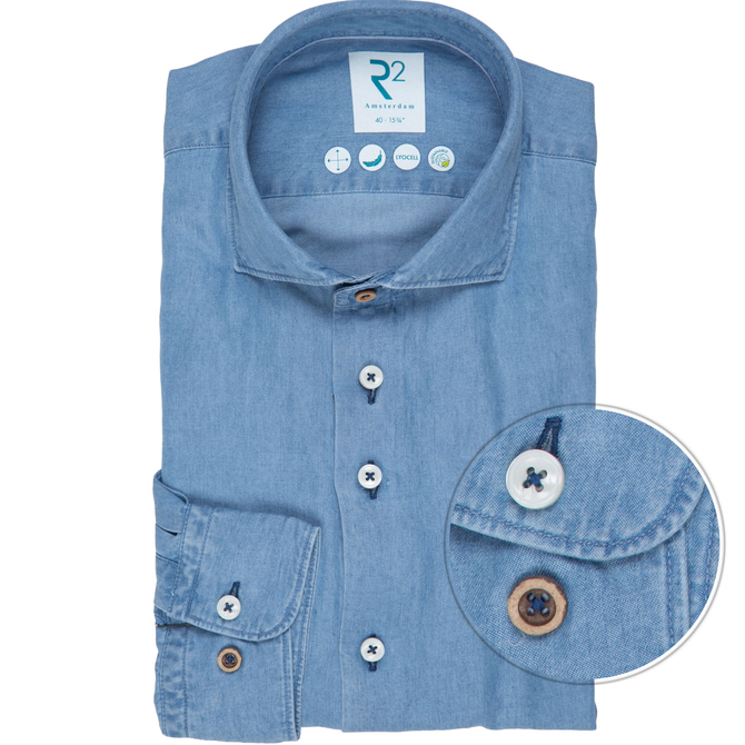 Luxury Tencel Denim Casual Shirt