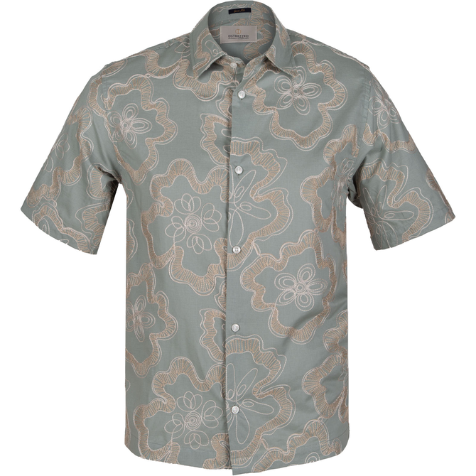 Dylan Embroidered Short Sleeve Casual Shirt