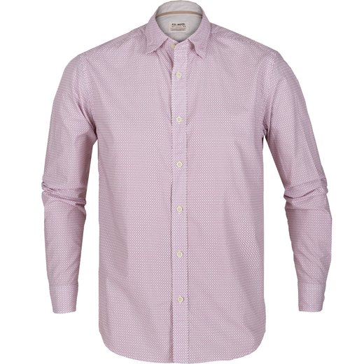 Treviso Geometric Print Casual Cotton Shirt-new-Fifth Avenue Menswear